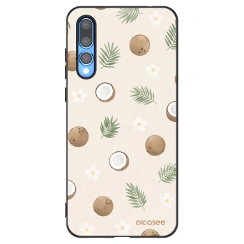 Picasee silikonski črni ovitek za Huawei P20 Pro - Coconut Breeze