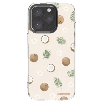 Picasee silikonski prozorni ovitek za Apple iPhone 16 Pro - Coconut Breeze