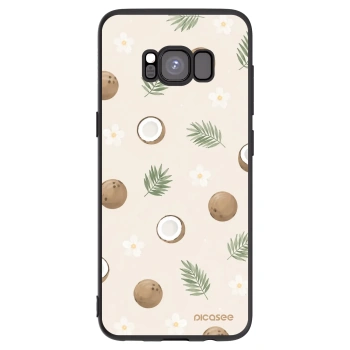 Picasee silikonski črni ovitek za Samsung Galaxy S8 G950F - Coconut Breeze