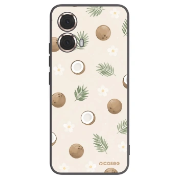 Picasee silikonski črni ovitek za Motorola Moto G85 - Coconut Breeze