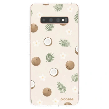 Picasee silikonski prozorni ovitek za Samsung Galaxy S10 Plus G975 - Coconut Breeze