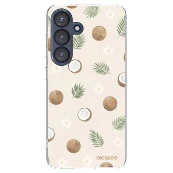 Picasee silikonski prozorni ovitek za Samsung Galaxy S25 5G - Coconut Breeze