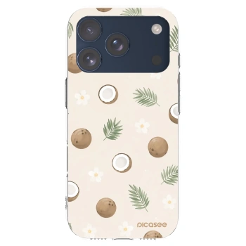 Picasee silikonski prozorni ovitek za Apple iPhone 17 Pro - Coconut Breeze