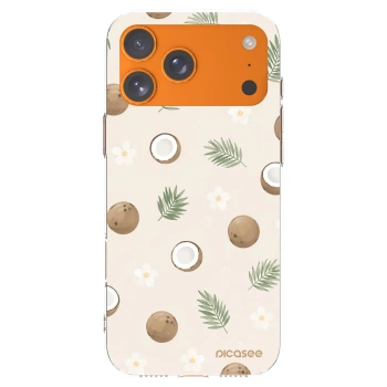 Picasee silikonski prozorni ovitek za Apple iPhone 17 Pro Max - Coconut Breeze
