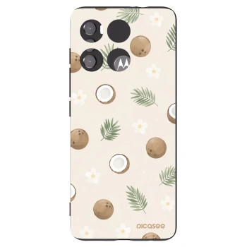 Picasee silikonski črni ovitek za Motorola Edge 60 5G - Coconut Breeze