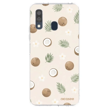 Picasee silikonski prozorni ovitek za Samsung Galaxy A40 A405F - Coconut Breeze