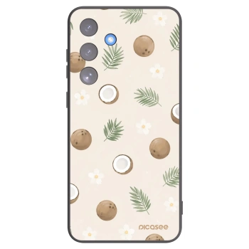 Picasee silikonski črni ovitek za Samsung Galaxy S25 FE 5G - Coconut Breeze