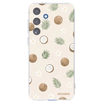 Picasee silikonski prozorni ovitek za Samsung Galaxy S25 FE 5G - Coconut Breeze