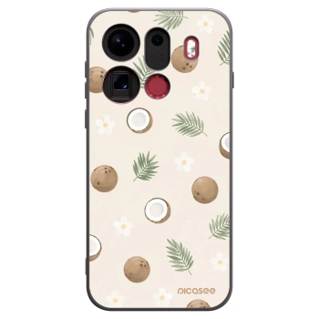 Picasee silikonski črni ovitek za OPPO Find X9 Pro - Coconut Breeze