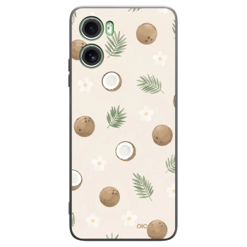 Picasee silikonski črni ovitek za Motorola Moto G06 - Coconut Breeze