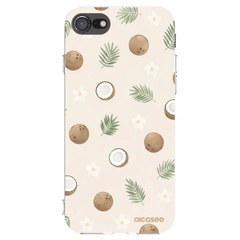 Picasee silikonski prozorni ovitek za Apple iPhone 8 - Coconut Breeze