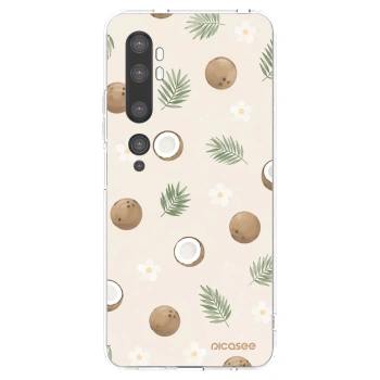 Picasee silikonski prozorni ovitek za Xiaomi Mi Note 10 (Pro) - Coconut Breeze