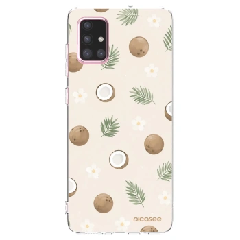 Picasee silikonski prozorni ovitek za Samsung Galaxy A71 A715F - Coconut Breeze