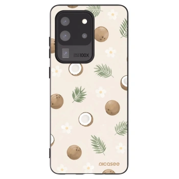Picasee silikonski črni ovitek za Samsung Galaxy S20 Ultra 5G G988F - Coconut Breeze