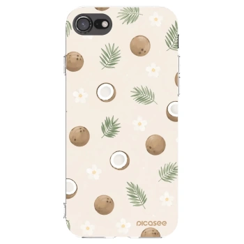 Picasee silikonski prozorni ovitek za Apple iPhone SE 2020 - Coconut Breeze