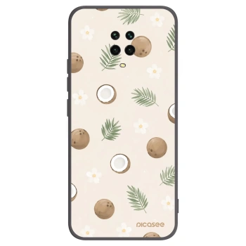 Picasee silikonski črni ovitek za Xiaomi Redmi Note 9 Pro - Coconut Breeze