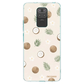 Picasee silikonski črni ovitek za Xiaomi Redmi Note 9 - Coconut Breeze