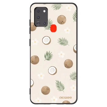 Picasee silikonski črni ovitek za Samsung Galaxy A21s - Coconut Breeze