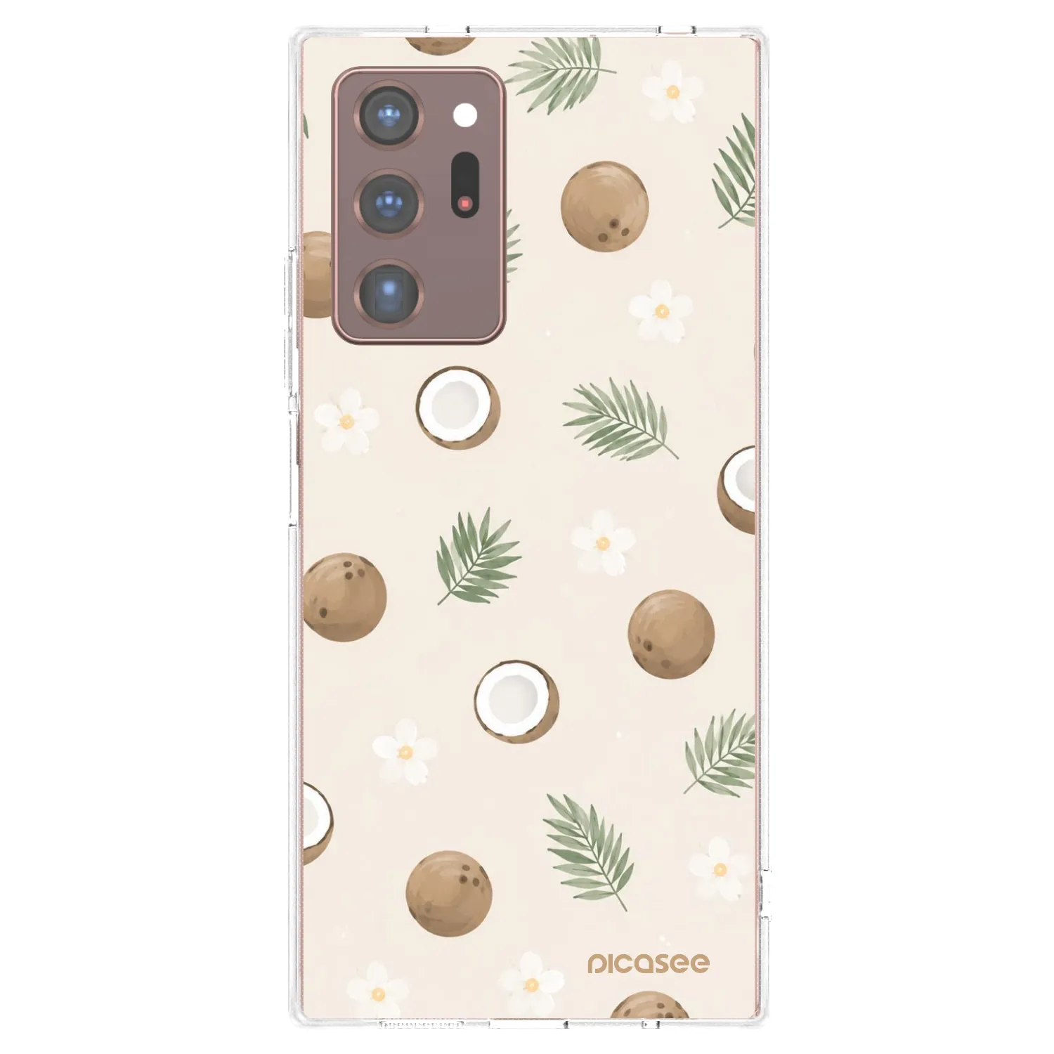 Picasee silikonski prozorni ovitek za Samsung Galaxy Note 20 Ultra - Coconut Breeze
