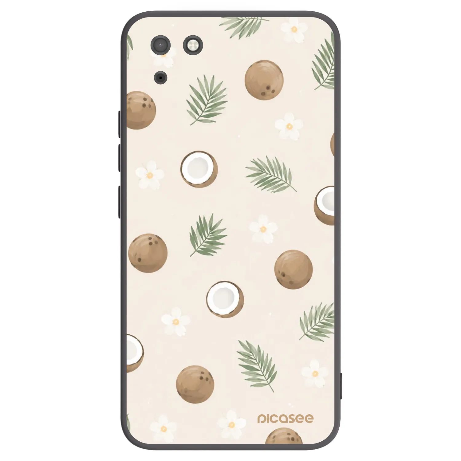 Picasee silikonski črni ovitek za Huawei Y5P - Coconut Breeze