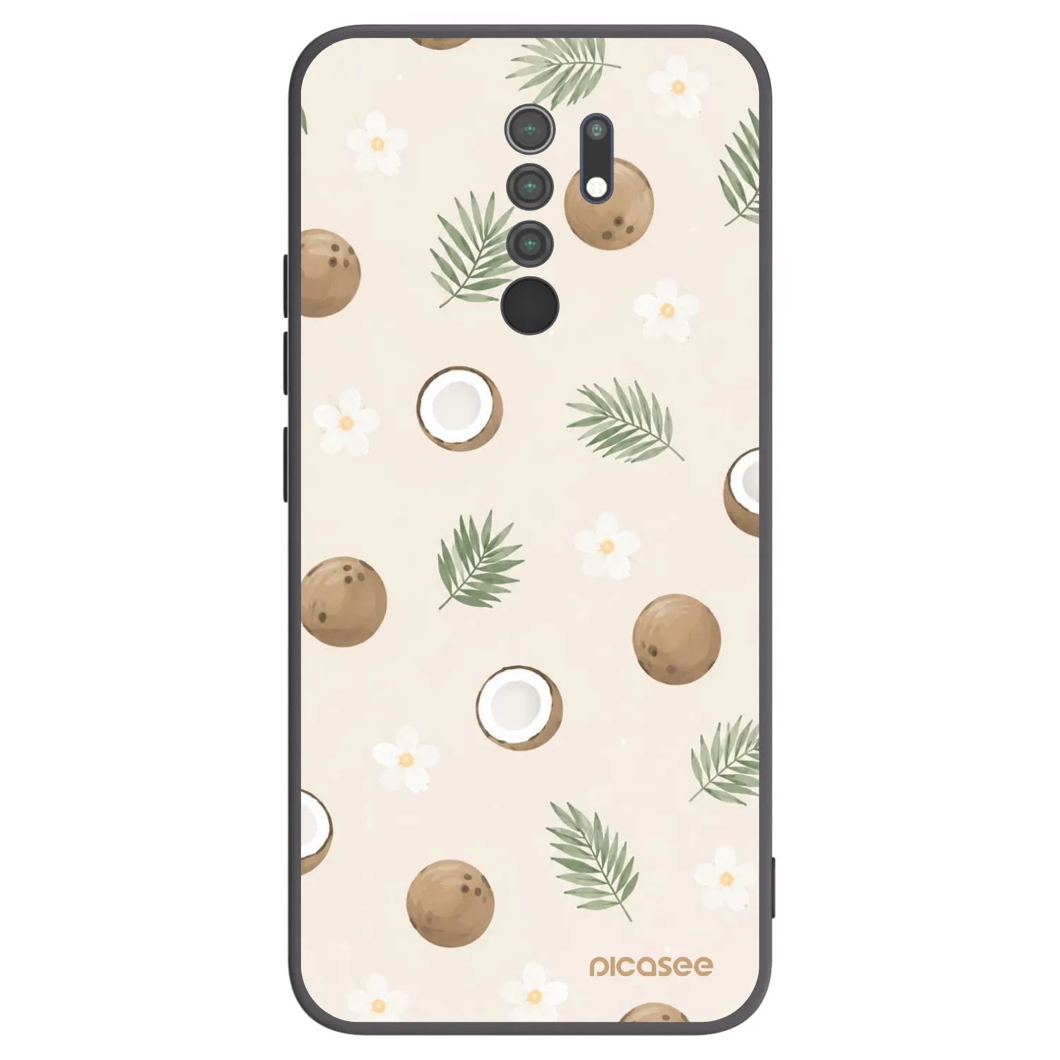 Picasee silikonski črni ovitek za Xiaomi Redmi 9 - Coconut Breeze
