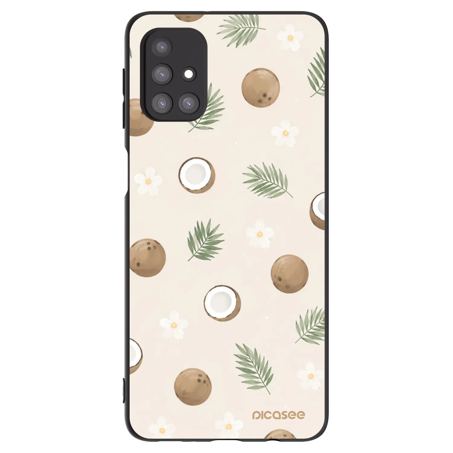 Picasee silikonski črni ovitek za Samsung Galaxy M31s - Coconut Breeze