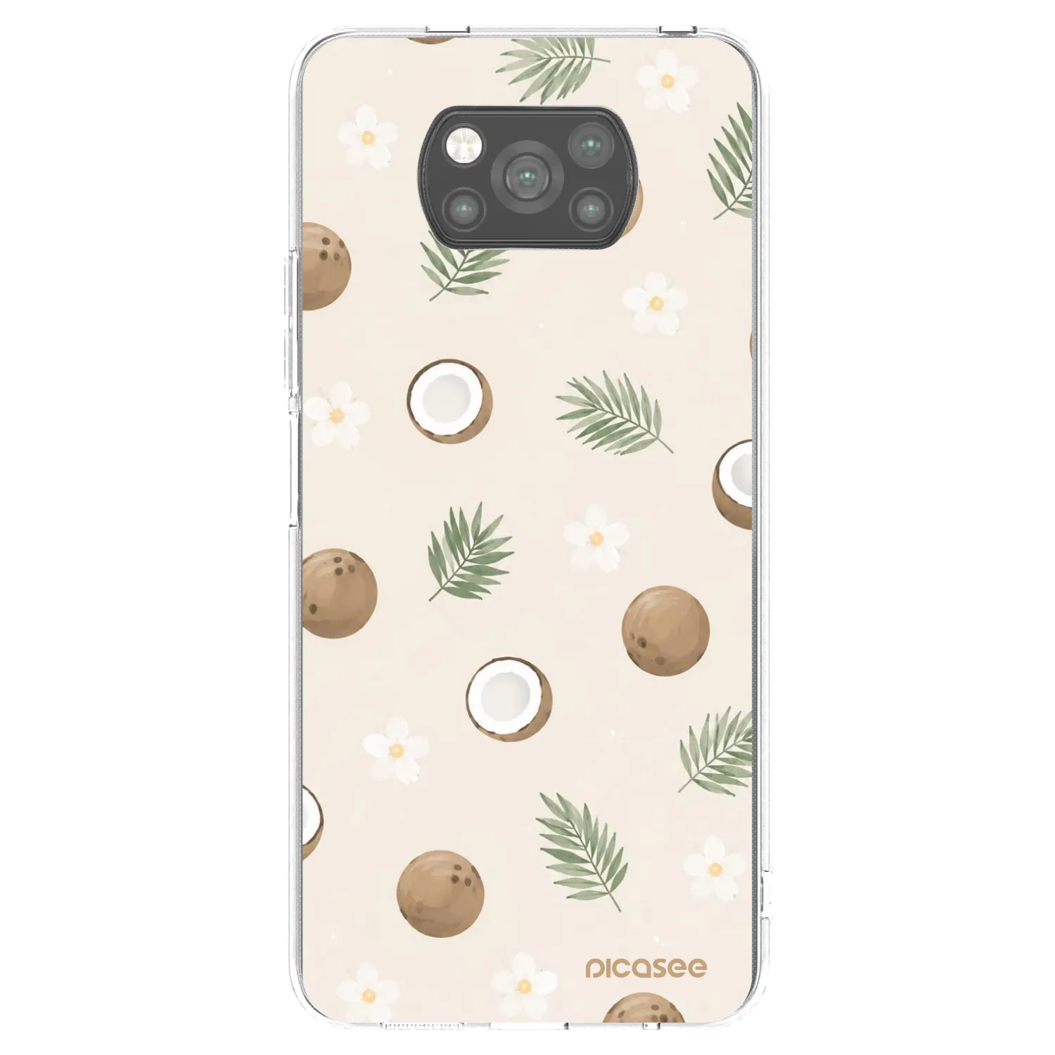Picasee silikonski črni ovitek za Xiaomi Poco X3 - Coconut Breeze
