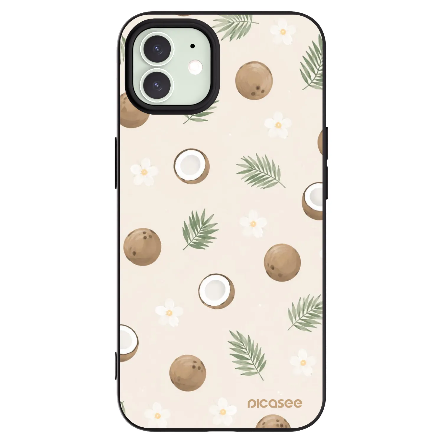 Picasee silikonski črni ovitek za Apple iPhone 12 Pro - Coconut Breeze