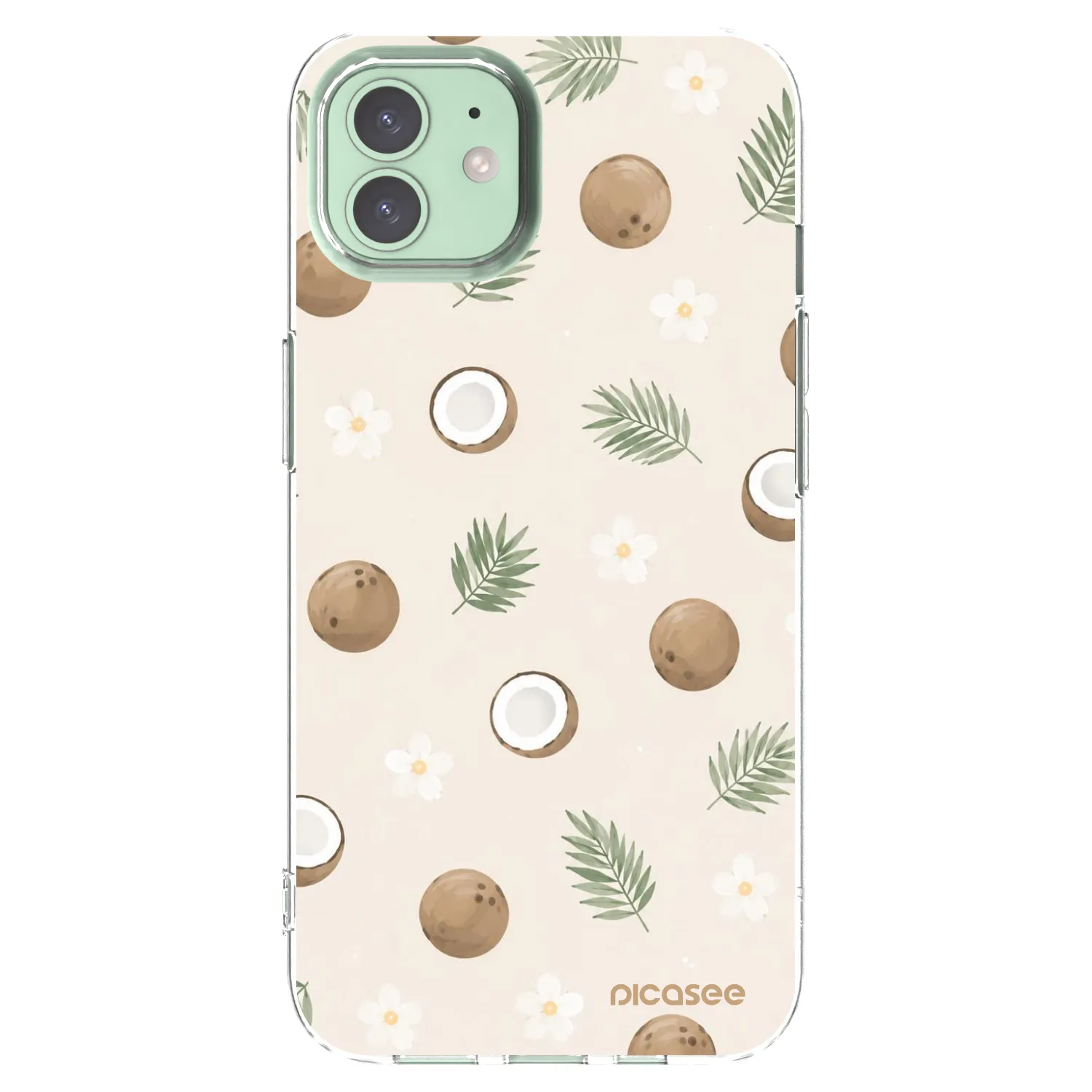 Picasee silikonski prozorni ovitek za Apple iPhone 12 Pro - Coconut Breeze