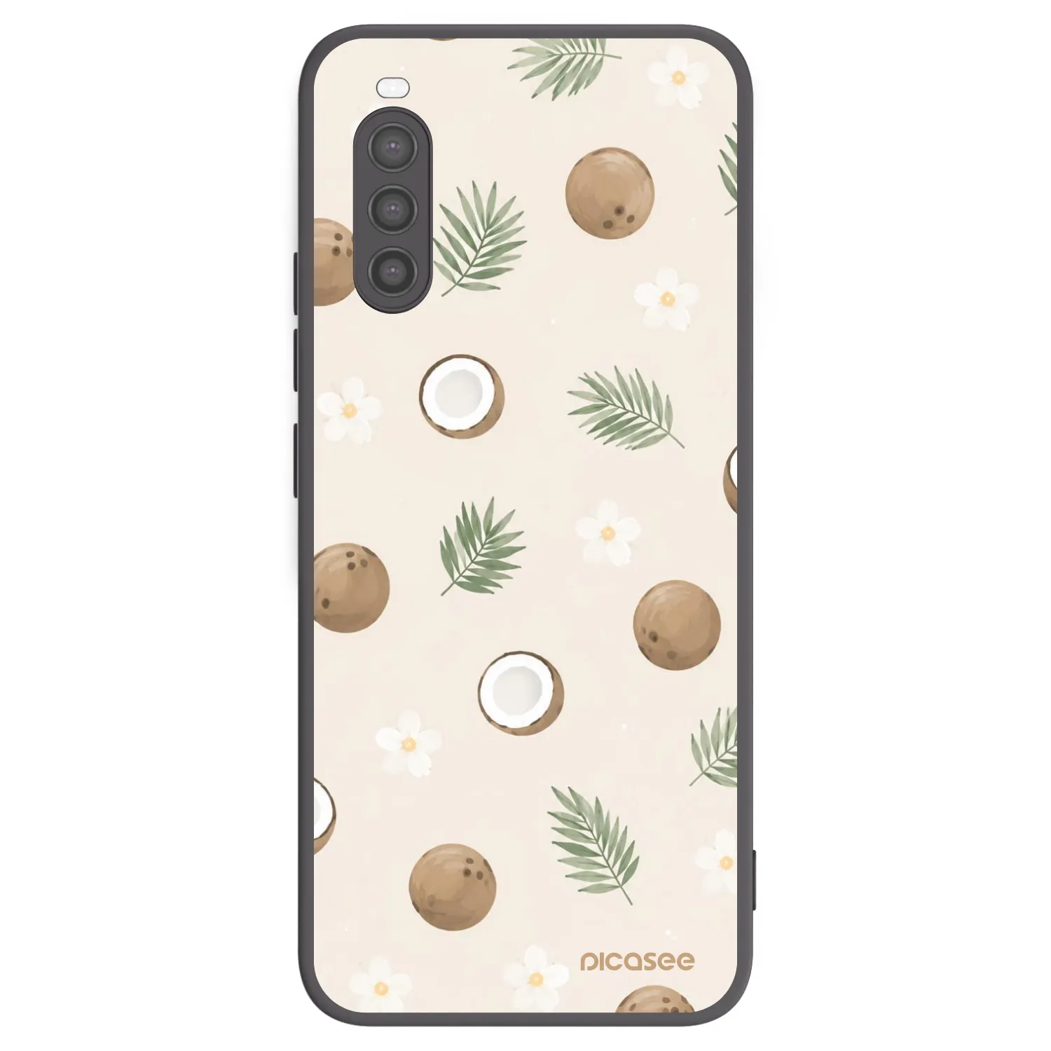 Picasee silikonski črni ovitek za Sony Xperia 10 II - Coconut Breeze