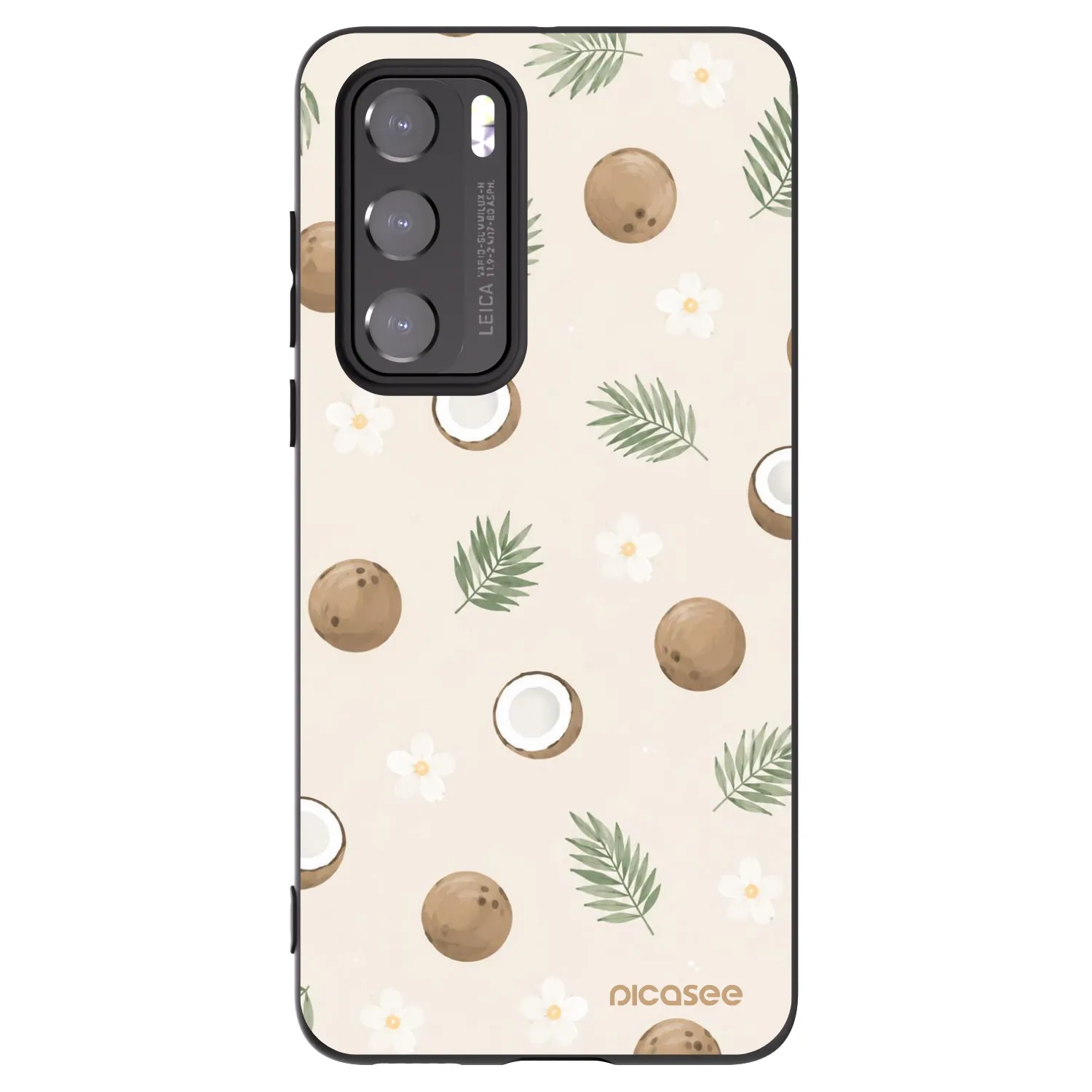 Picasee silikonski črni ovitek za Huawei P40 - Coconut Breeze