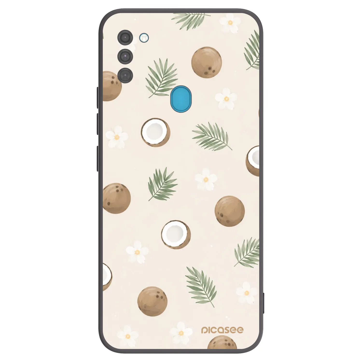 Picasee silikonski črni ovitek za Samsung Galaxy M11 - Coconut Breeze