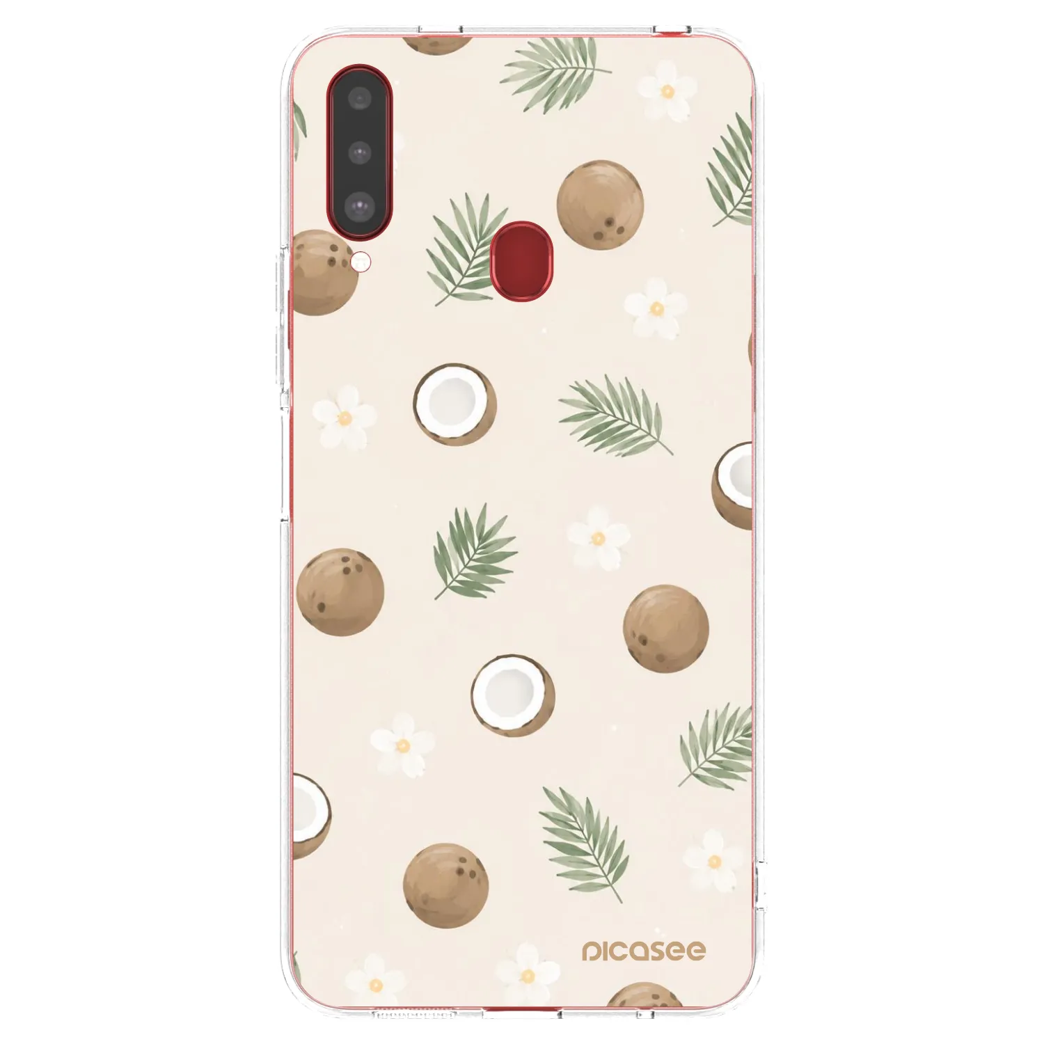 Picasee silikonski prozorni ovitek za Samsung Galaxy A20s - Coconut Breeze