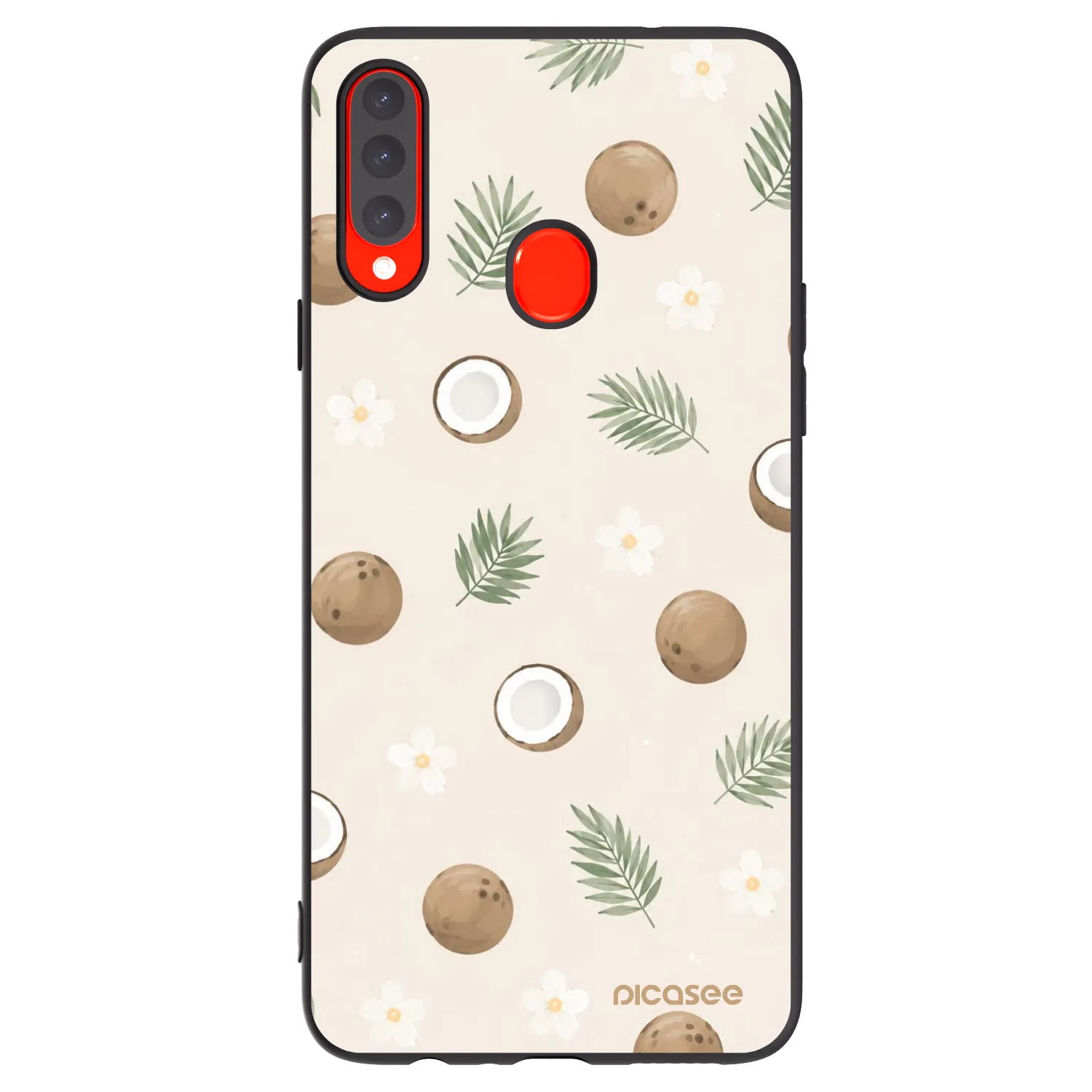 Picasee silikonski črni ovitek za Samsung Galaxy A20s - Coconut Breeze