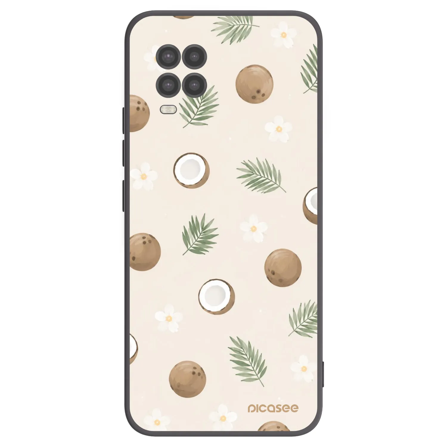 Picasee silikonski črni ovitek za Xiaomi Mi 10 Lite - Coconut Breeze