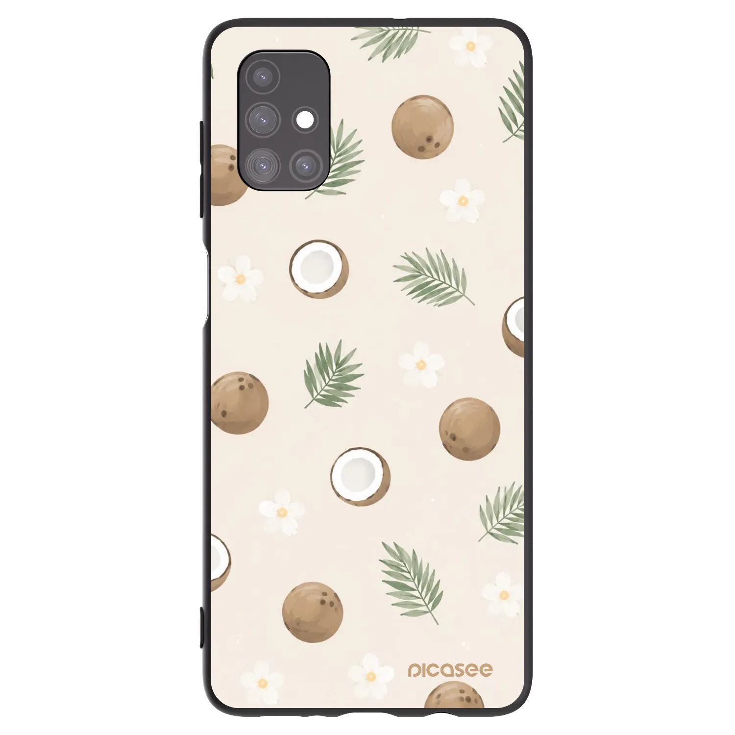 Picasee silikonski črni ovitek za Samsung Galaxy M51 M515F - Coconut Breeze