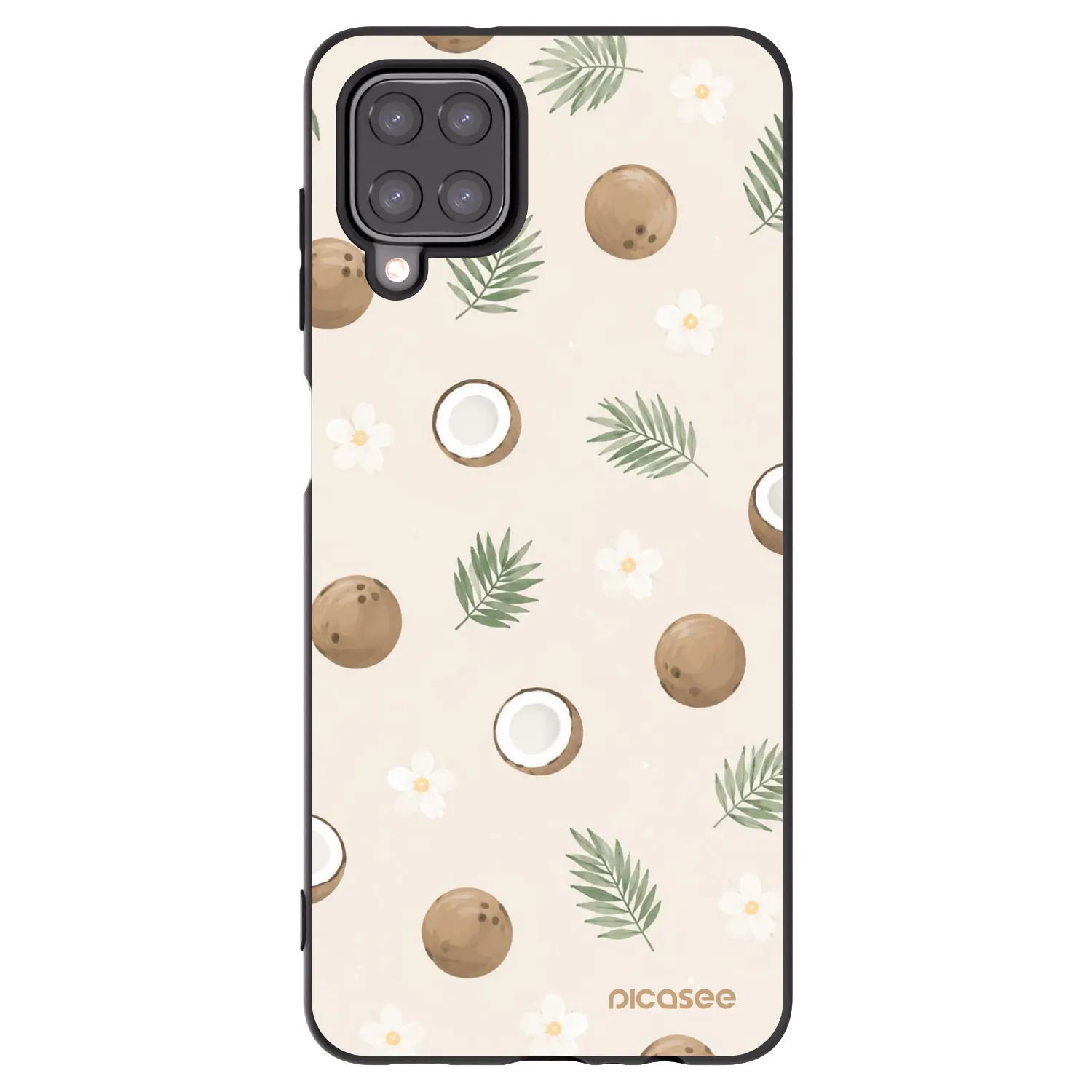 Picasee silikonski črni ovitek za Samsung Galaxy A12 A125F - Coconut Breeze