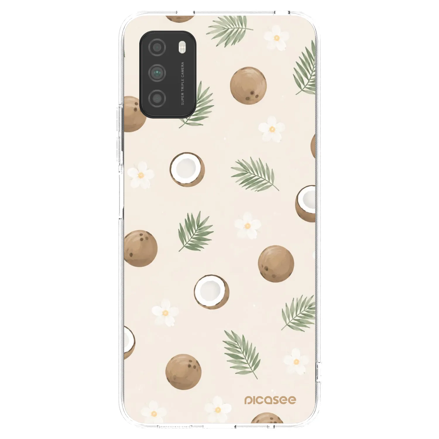 Picasee silikonski prozorni ovitek za Xiaomi Poco M3 - Coconut Breeze