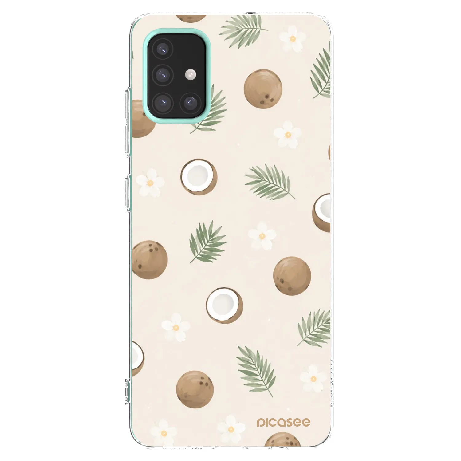 Picasee silikonski prozorni ovitek za Samsung Galaxy M31s - Coconut Breeze