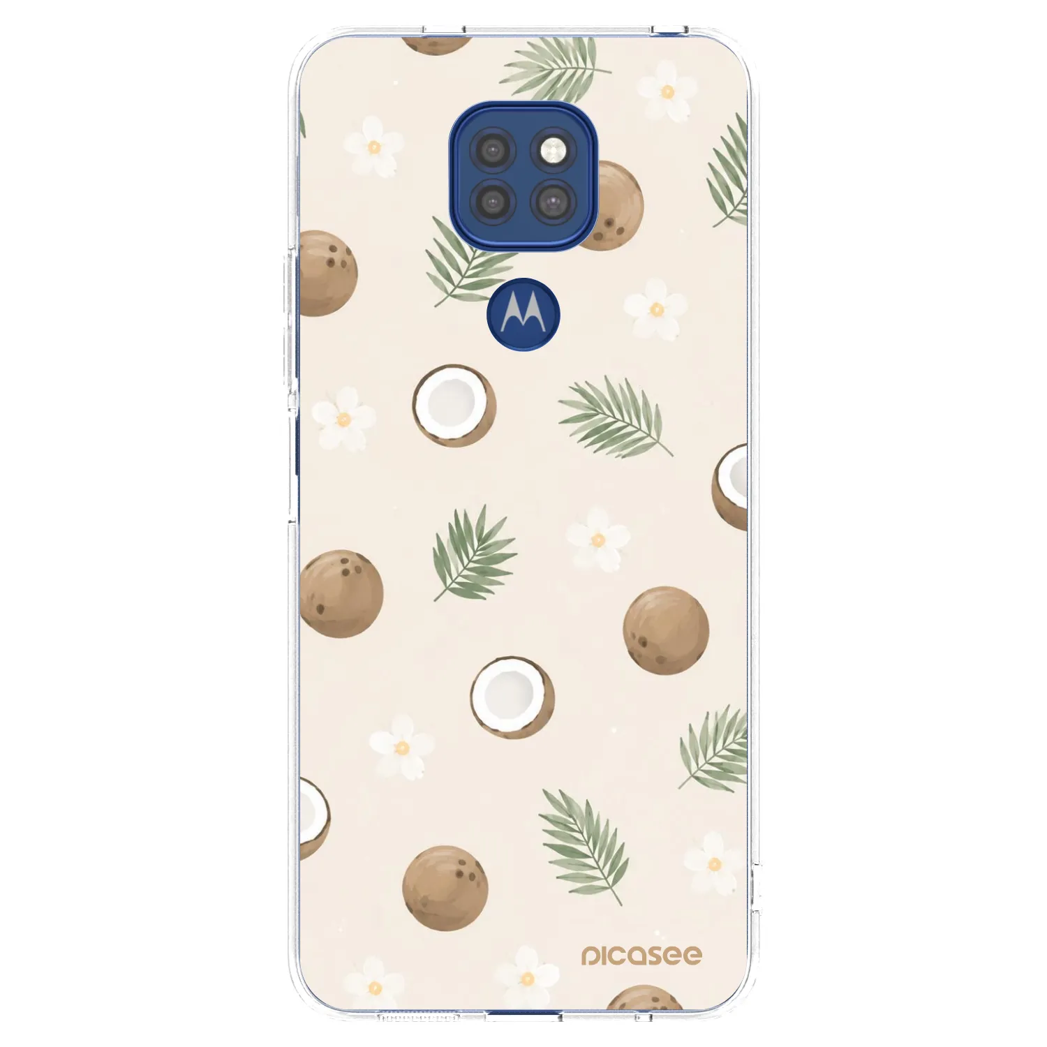 Picasee silikonski prozorni ovitek za Motorola Moto G9 Play - Coconut Breeze