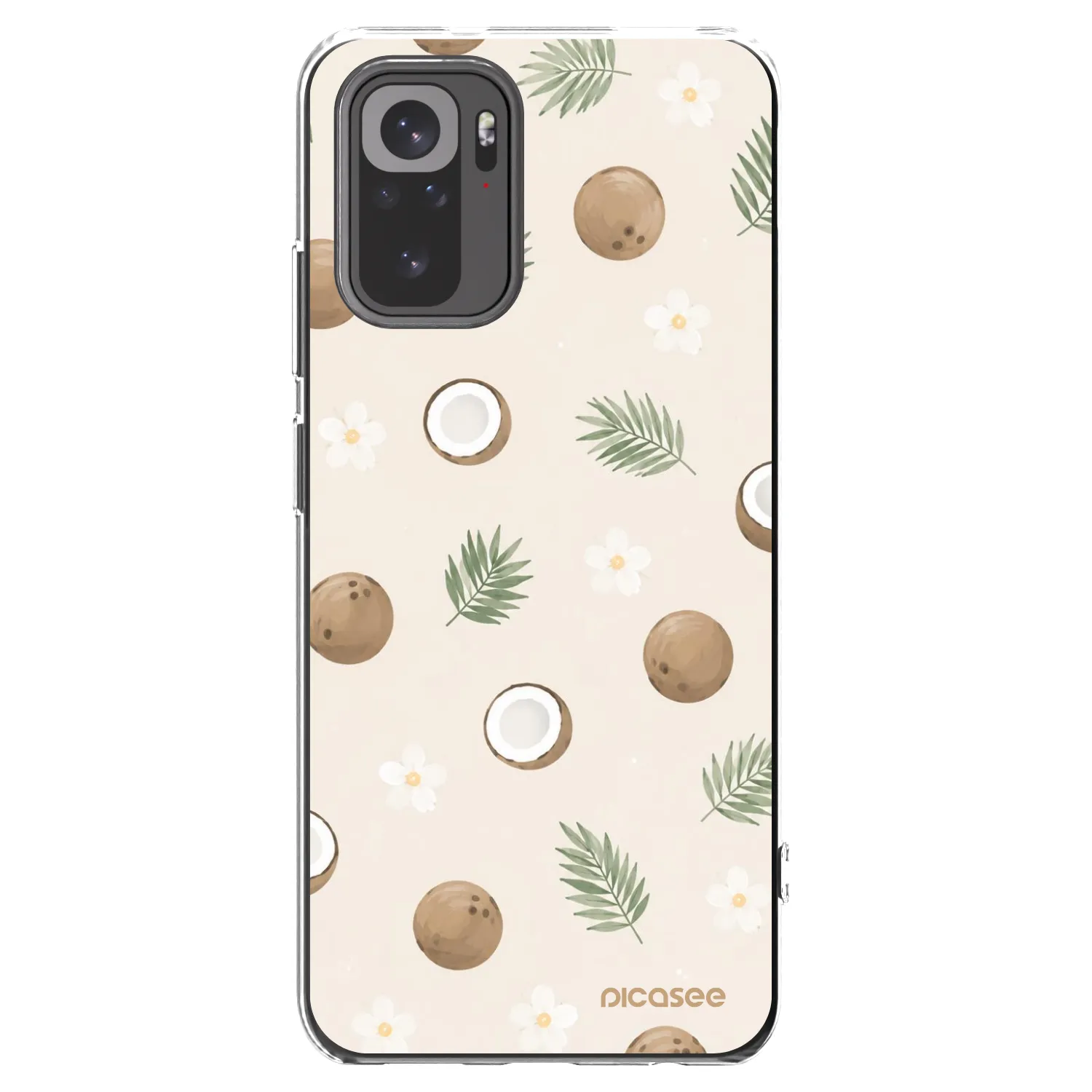 Picasee silikonski prozorni ovitek za Xiaomi Redmi Note 10 - Coconut Breeze