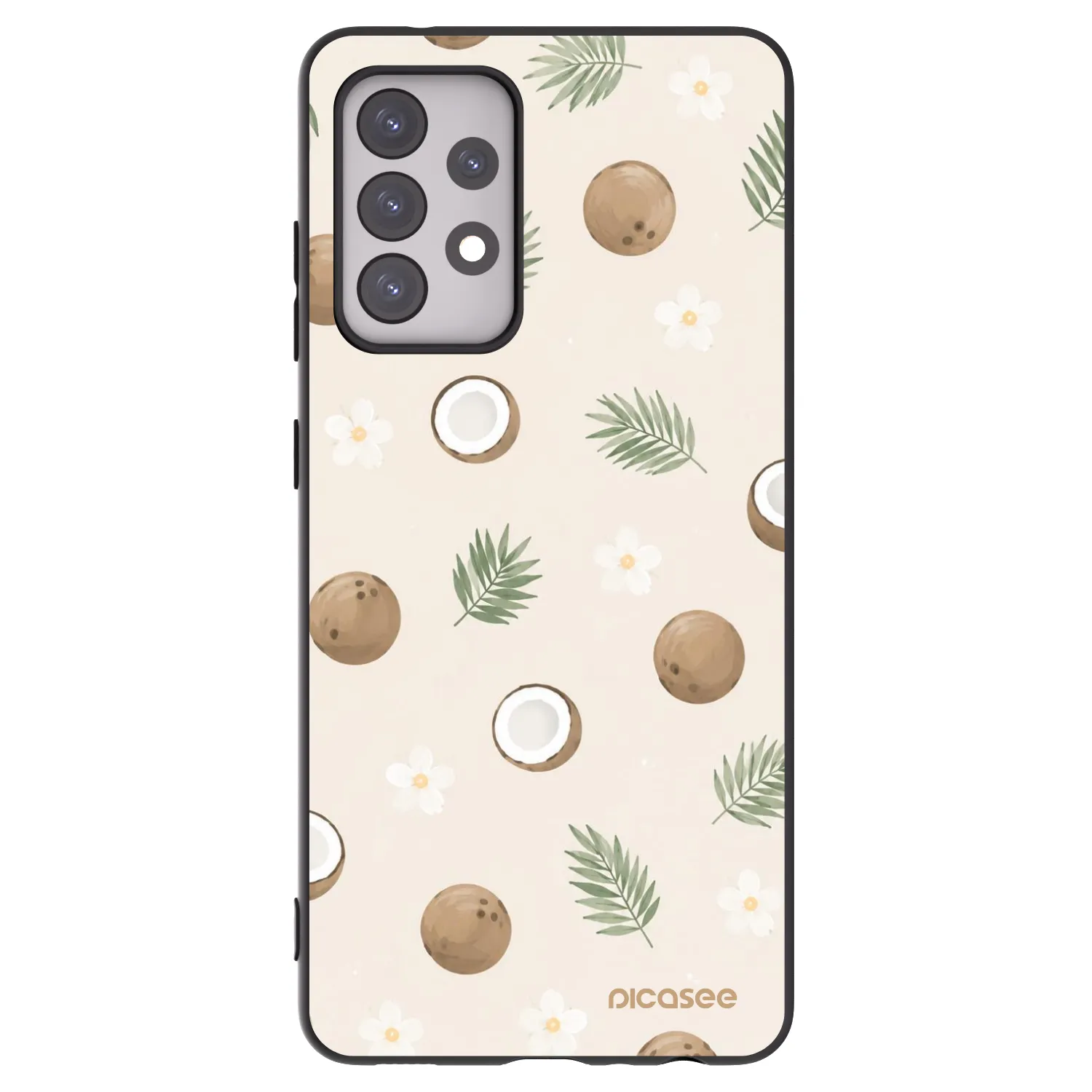 Picasee silikonski črni ovitek za Samsung Galaxy A52 5G A525F - Coconut Breeze