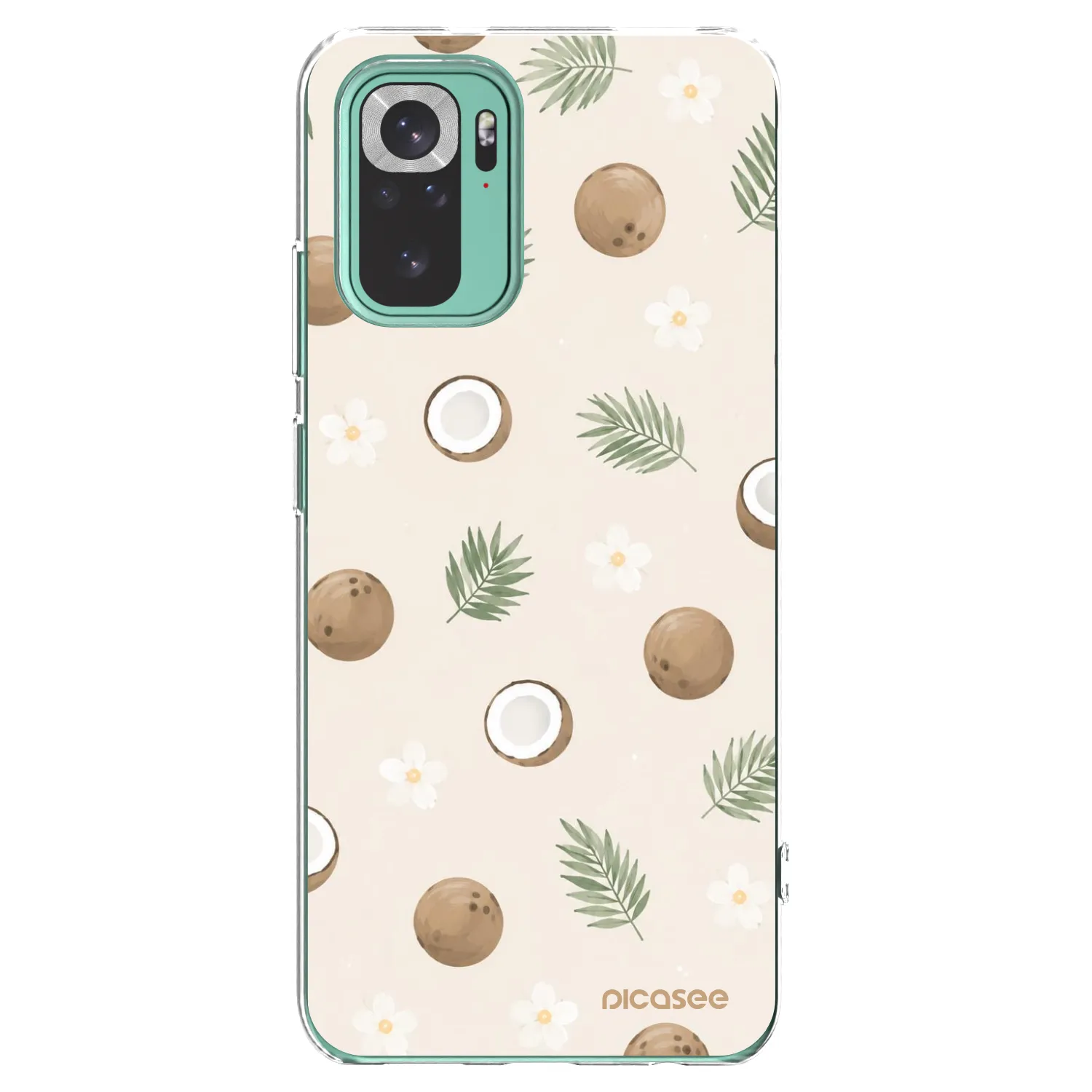 Picasee silikonski prozorni ovitek za Xiaomi Redmi Note 10 Pro - Coconut Breeze