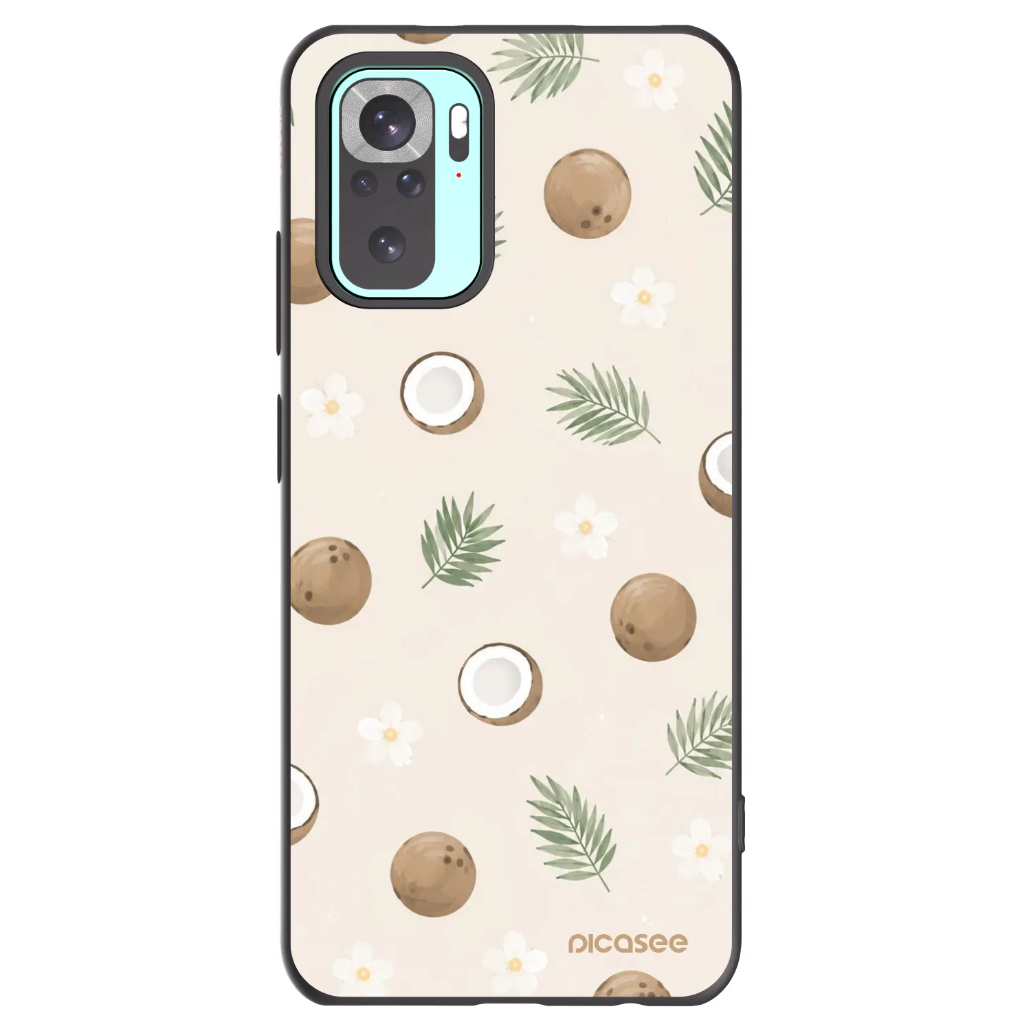 Picasee silikonski črni ovitek za Xiaomi Redmi Note 10 Pro - Coconut Breeze
