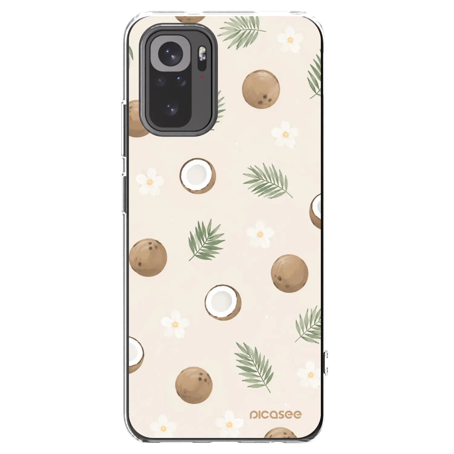 Picasee silikonski prozorni ovitek za Xiaomi Redmi Note 10S - Coconut Breeze