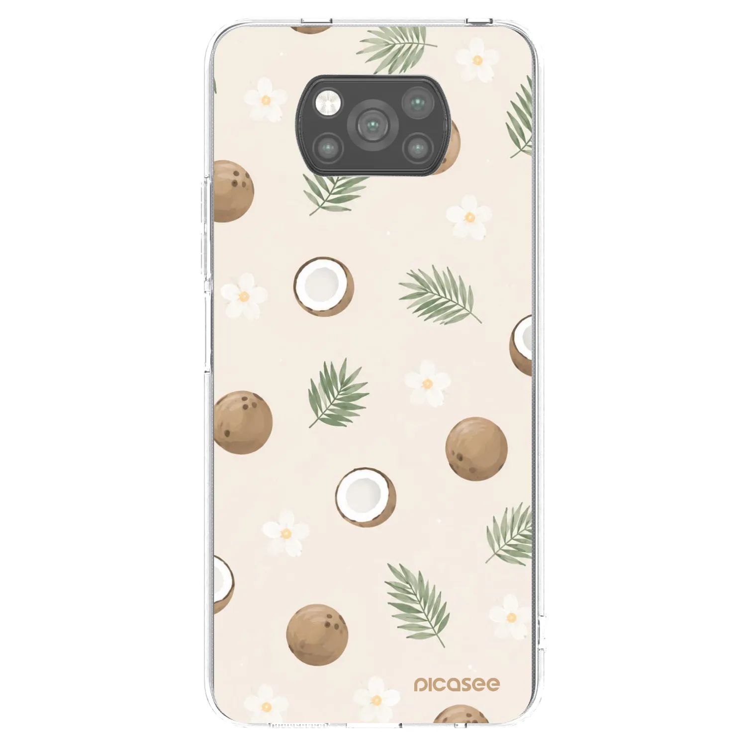 Picasee silikonski črni ovitek za Xiaomi Poco X3 Pro - Coconut Breeze