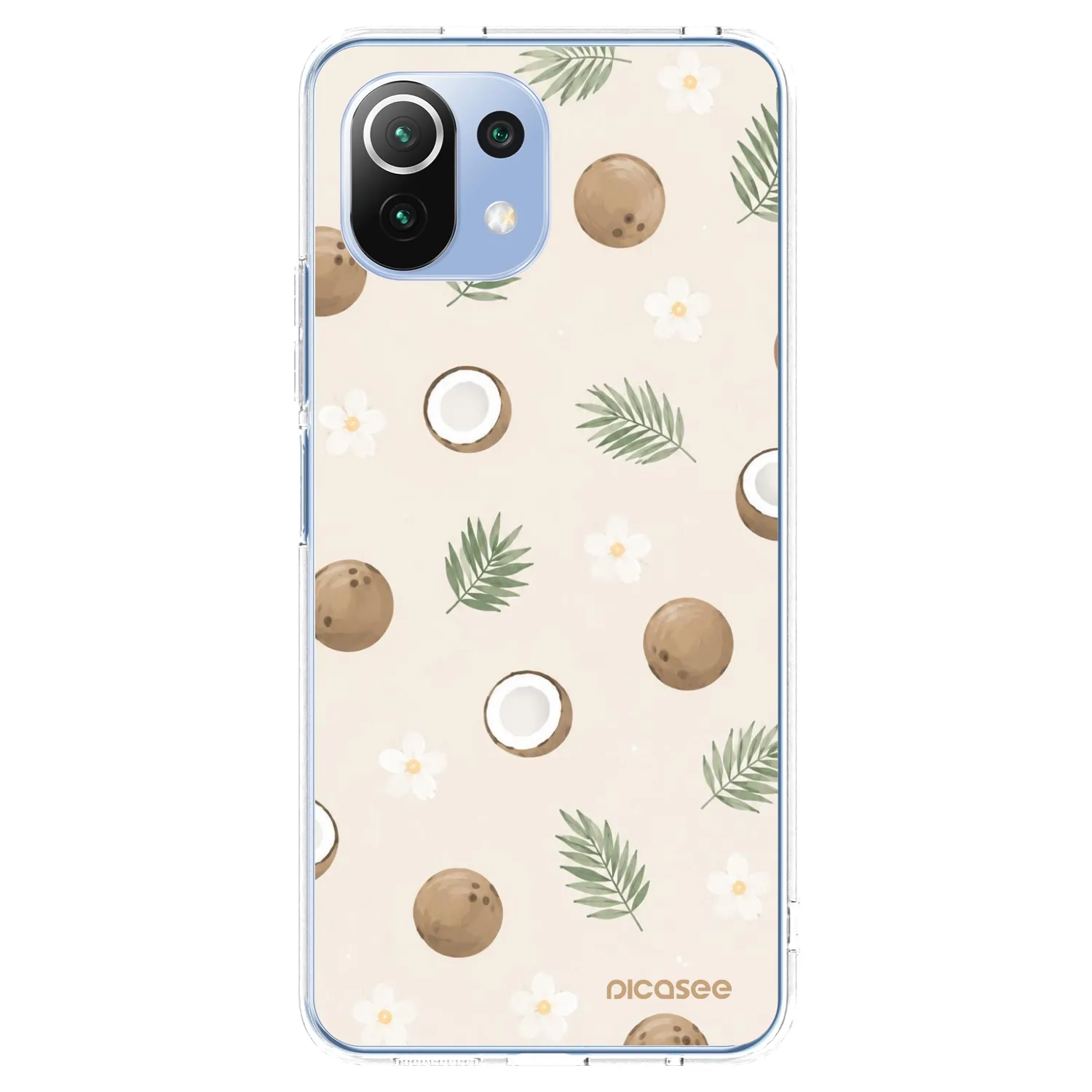 Picasee silikonski prozorni ovitek za Xiaomi Mi 11 Lite - Coconut Breeze