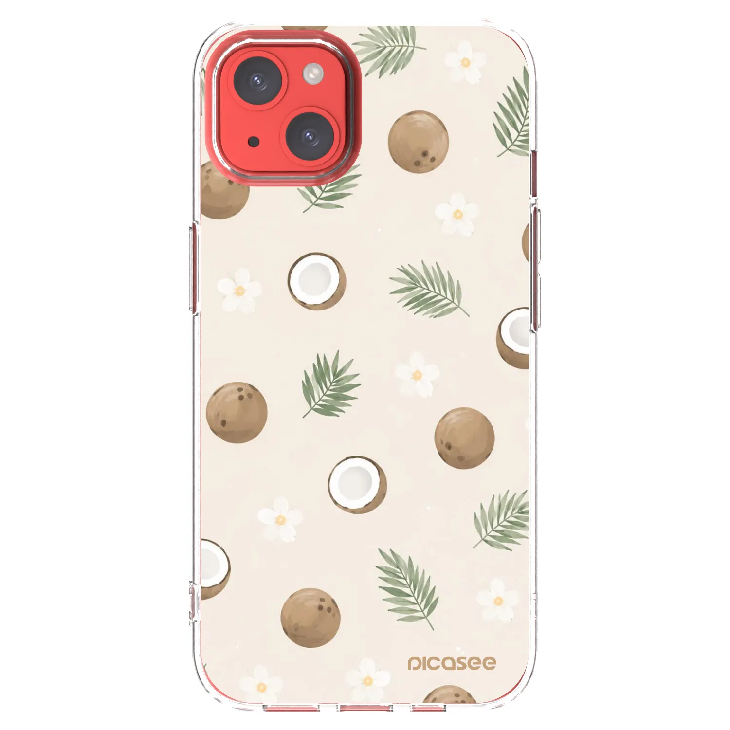 Picasee silikonski prozorni ovitek za Apple iPhone 13 - Coconut Breeze