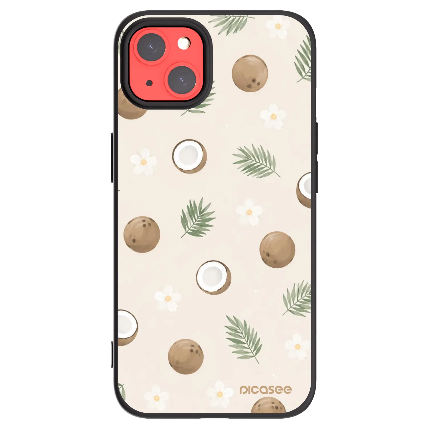 Picasee silikonski črni ovitek za Apple iPhone 13 - Coconut Breeze