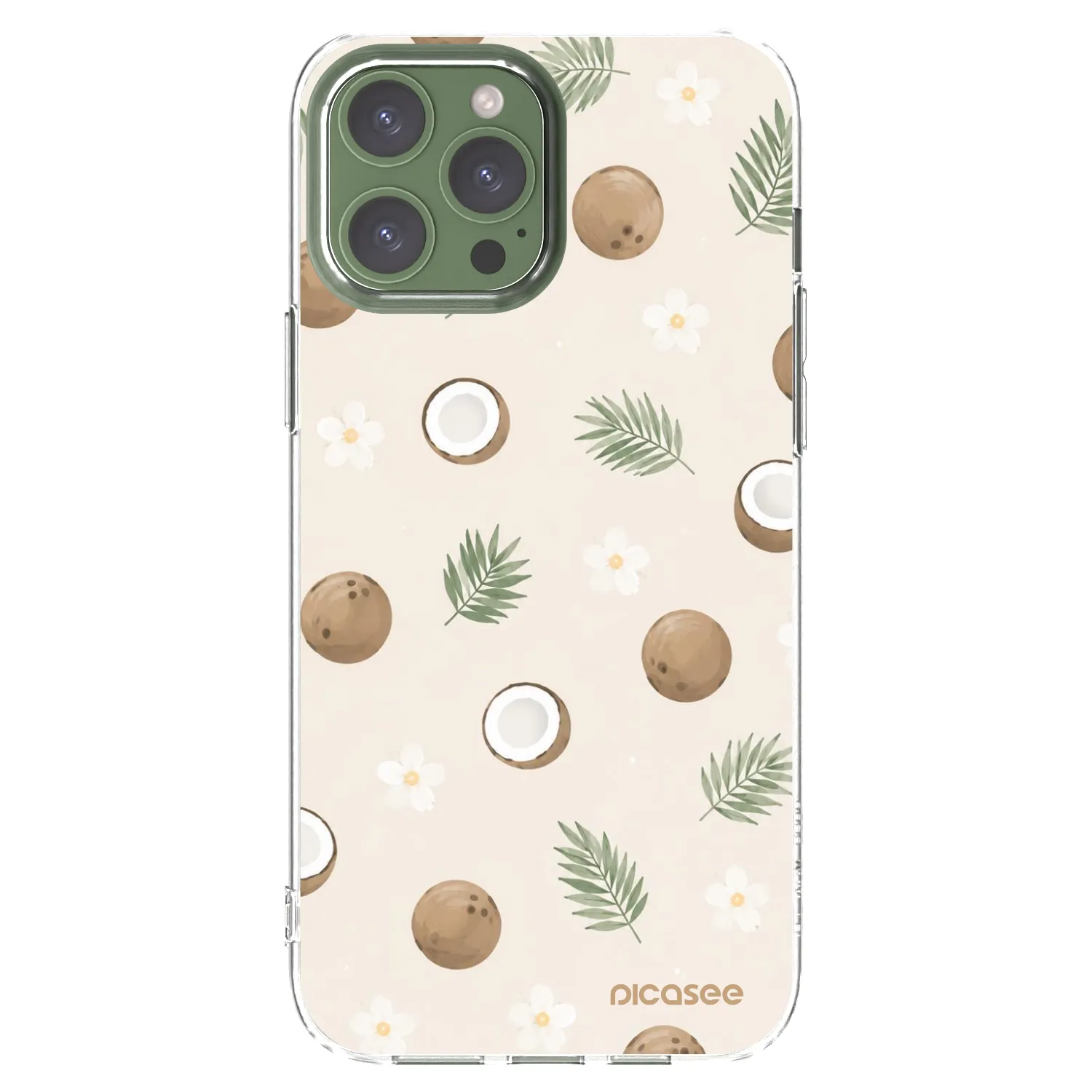 Picasee silikonski prozorni ovitek za Apple iPhone 13 Pro Max - Coconut Breeze